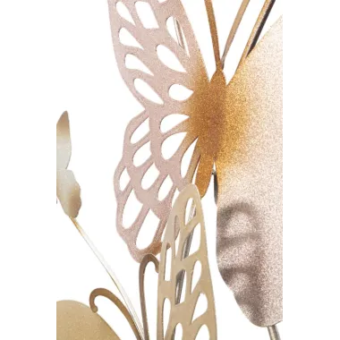 Panel ścienny BUTTERFLIES ZŁOTO/RÓŻOWY 59,5 4 111,5 cm